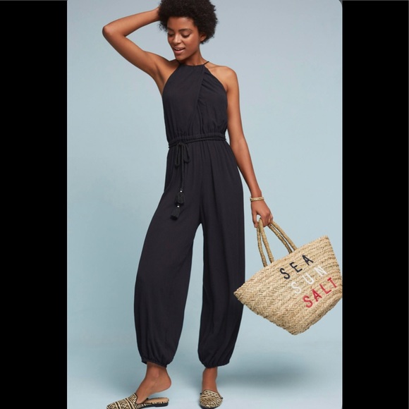 Anthropologie Pants - Elevenses North Beach jumpsuit in Black